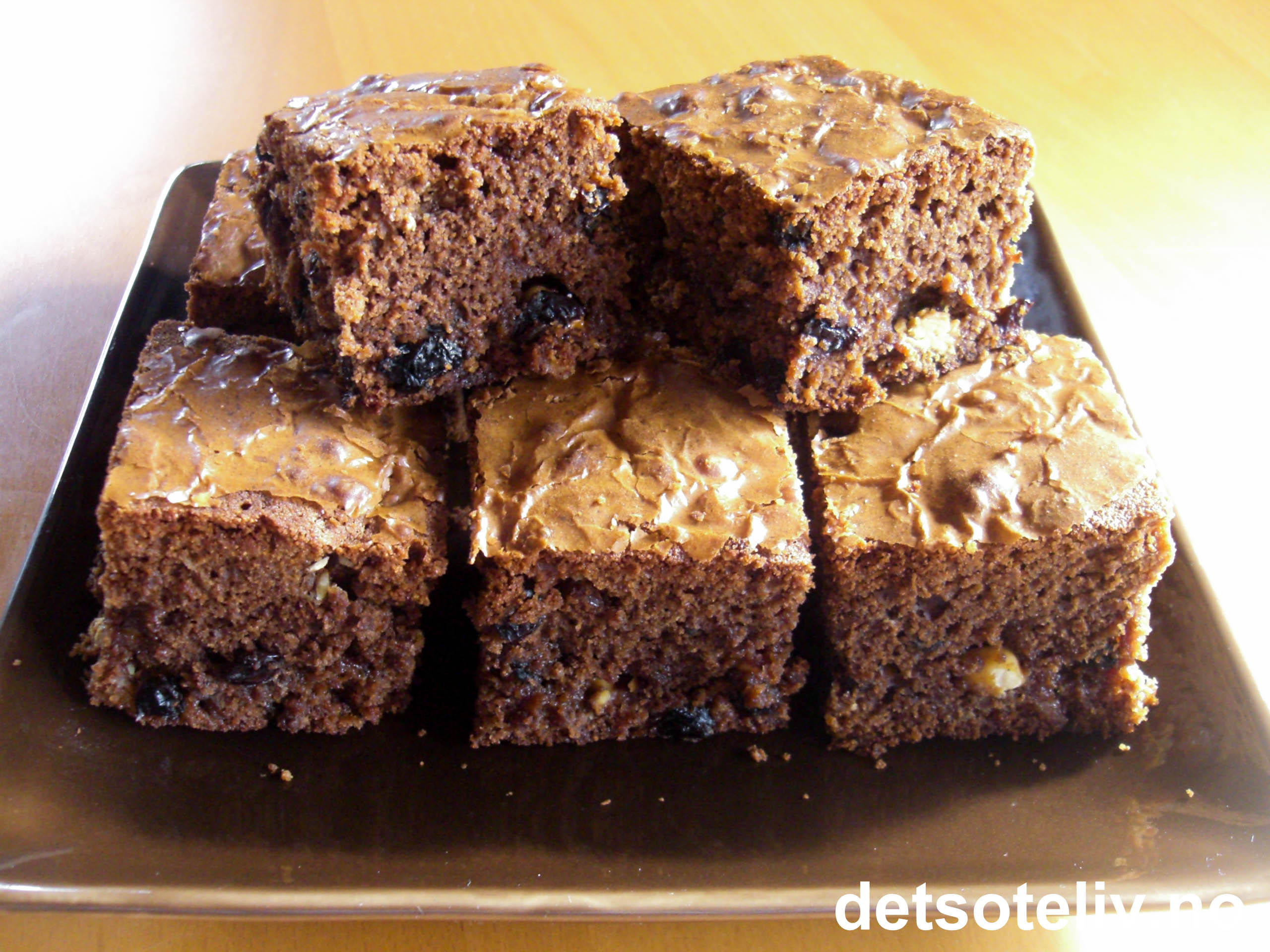 Brownies med krydder og hvit sjokolade Det søte liv