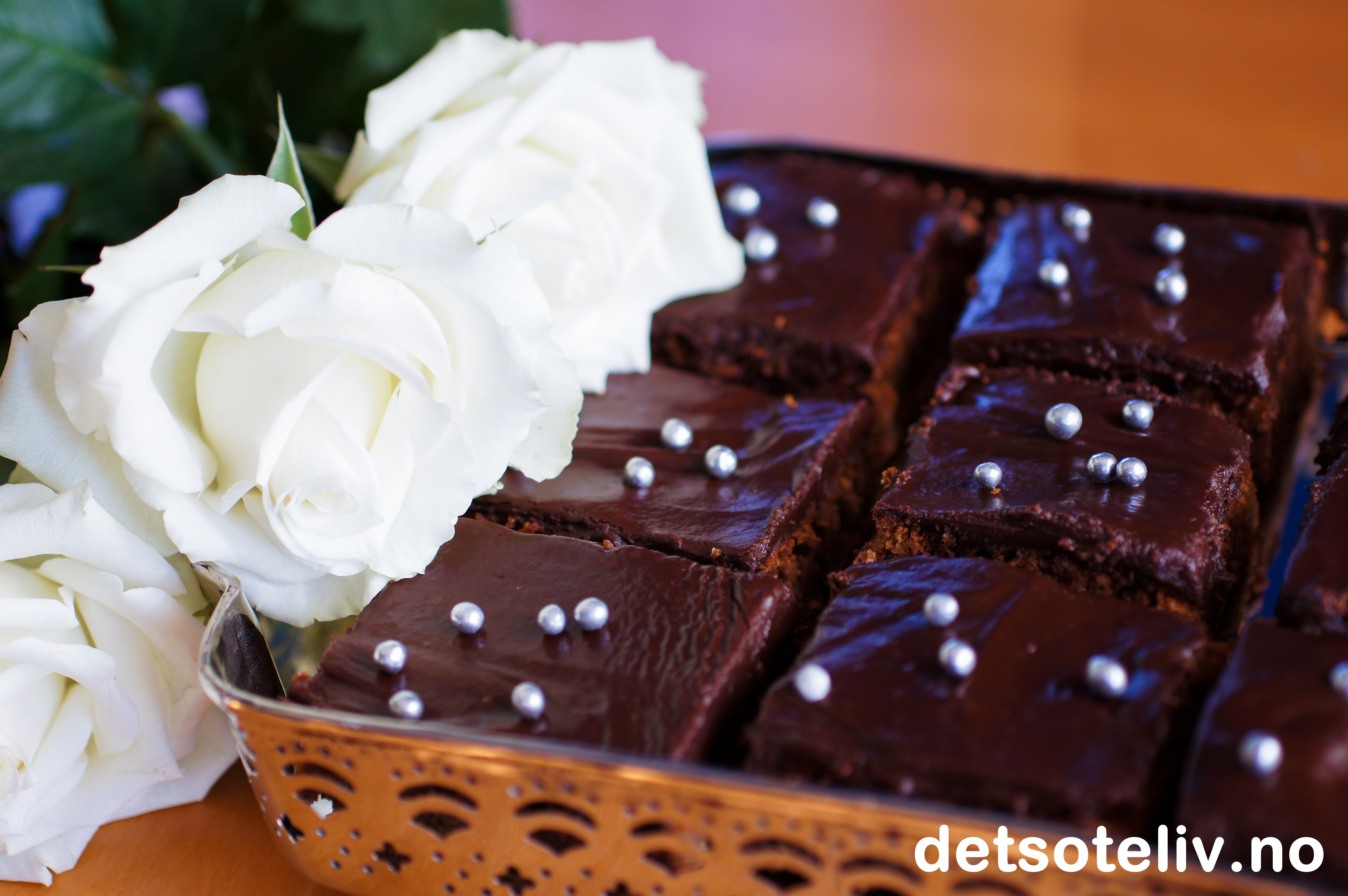 Brownies med After Eight Det søte liv