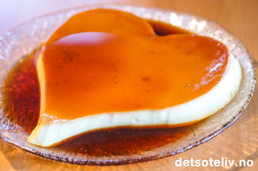 Hjerteformet karamellpudding (Crème Caramel) | Det søte liv