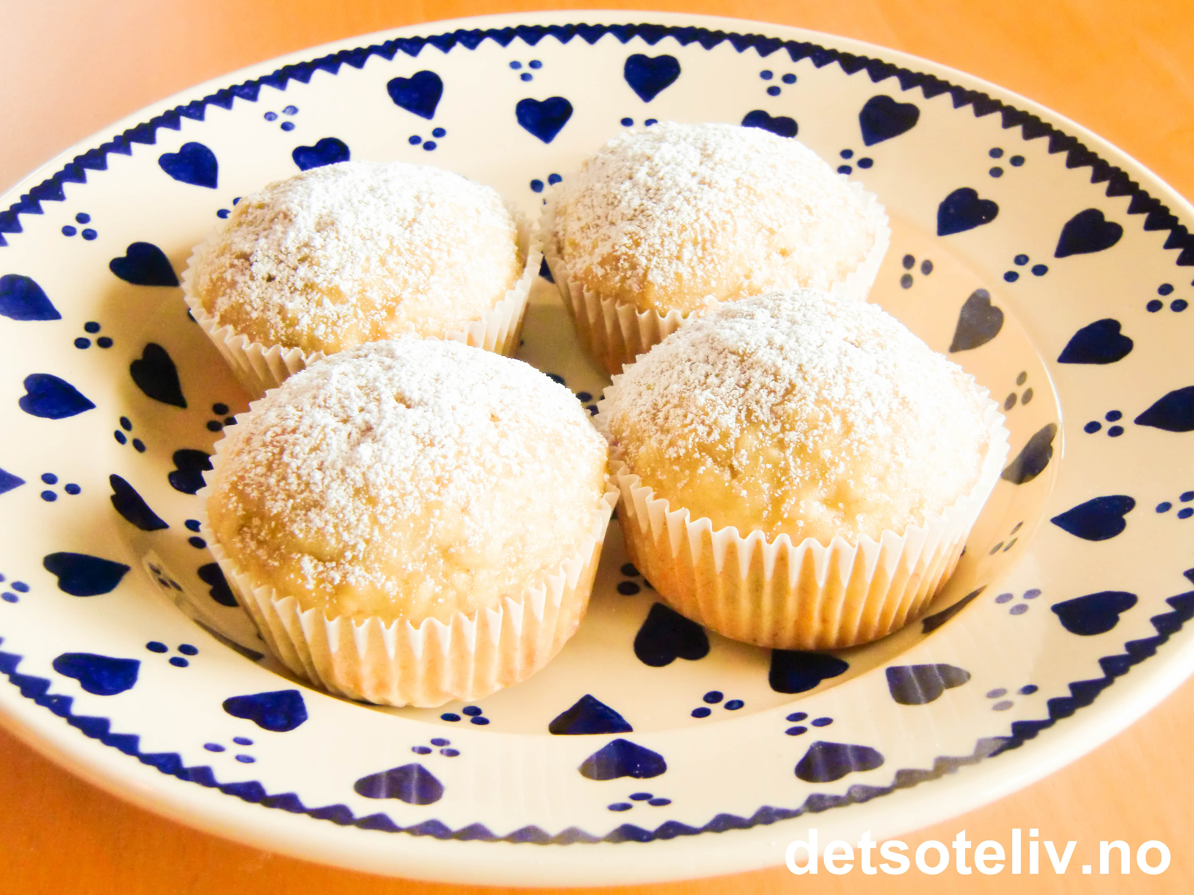 Bananmuffins Det søte liv