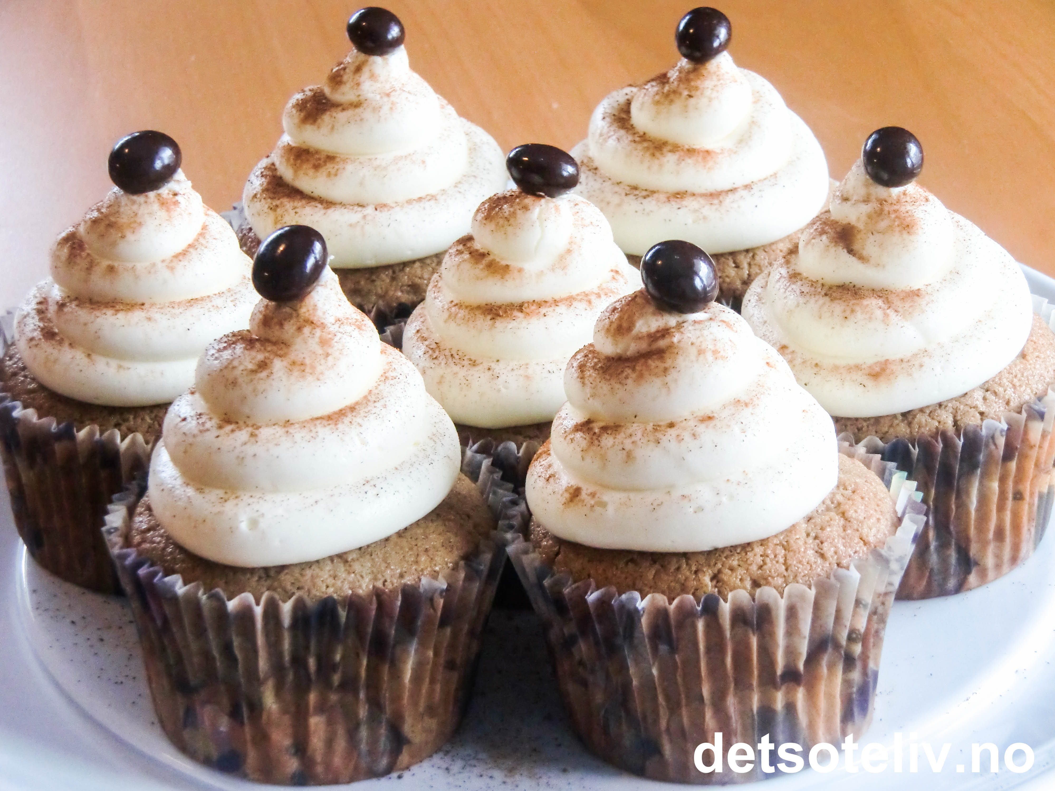 Caffe Latte Cupcakes Det Sote Liv