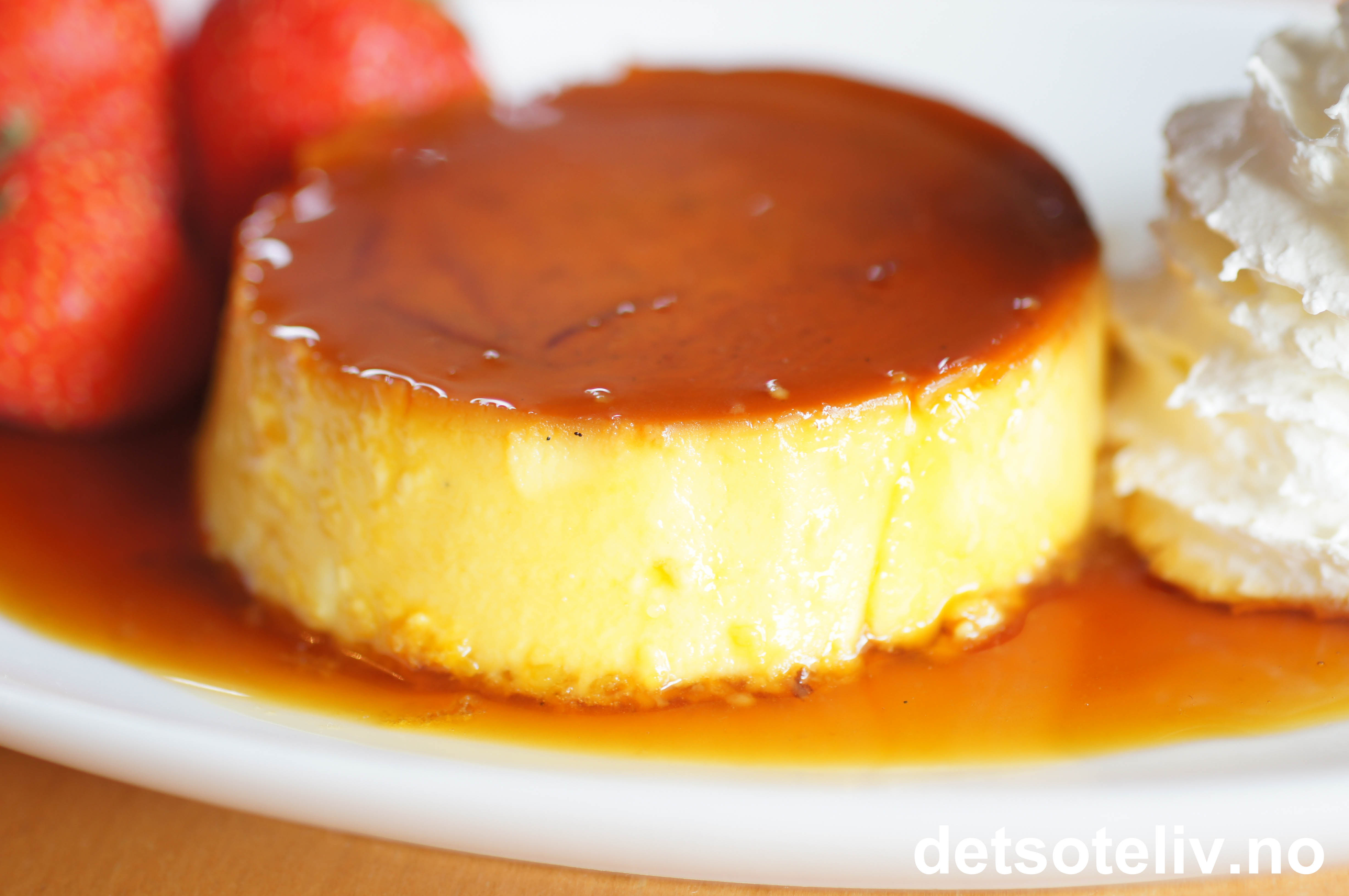 Karamellpudding Med Kremflote Det Sote Liv