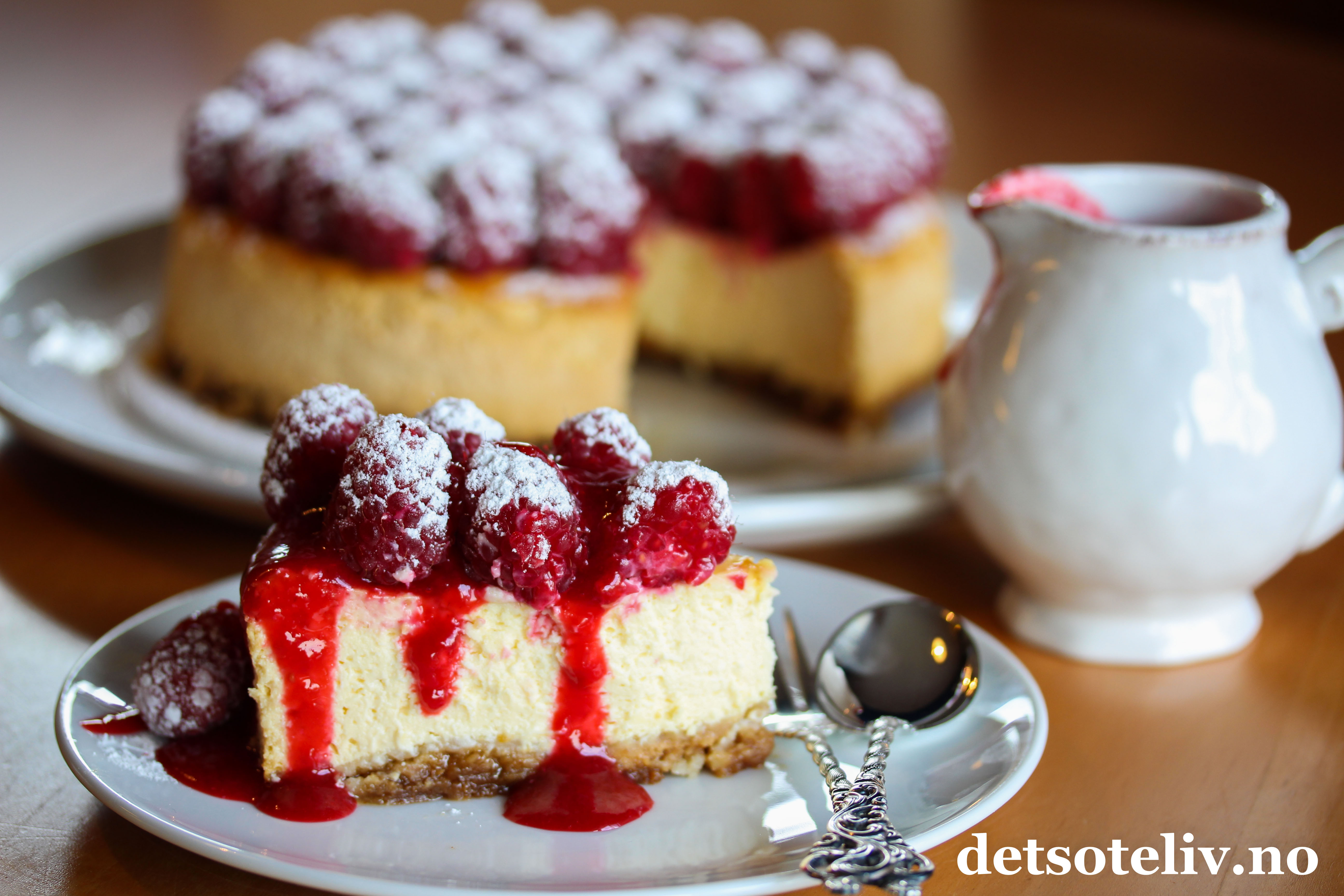 Ostekake Med Gresk Yoghurt Og Bringeb r Det S te Liv
