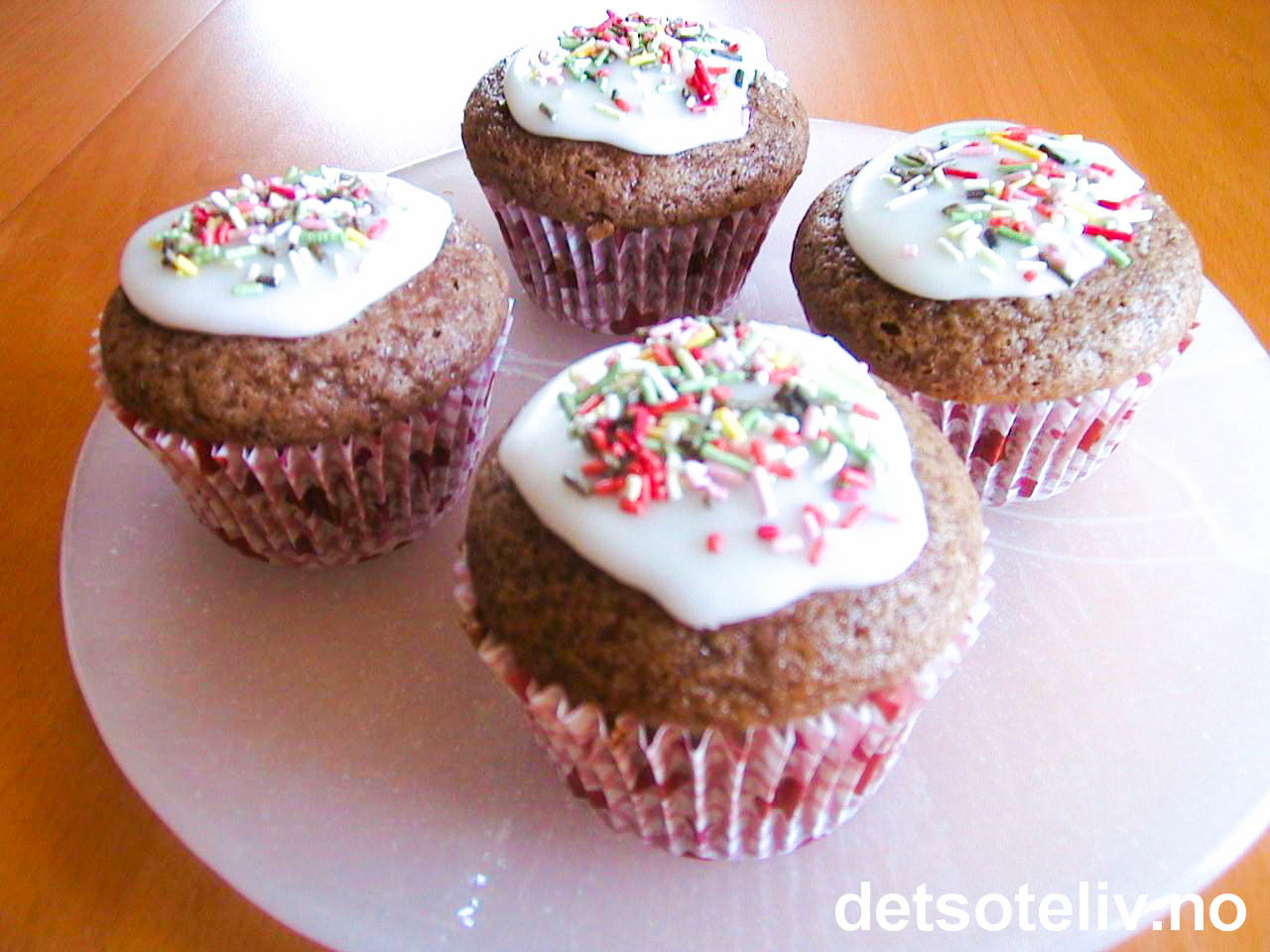 Sjokolademuffins med rømme Det søte liv