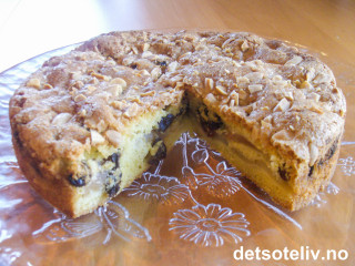 Sunn eplekake i langpanne