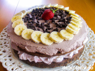 Marengskake med gul krem